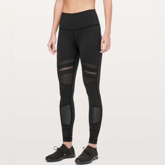 Lululemon Wunder Under High-Rise Tight *Mix & Mesh 28" Size 4 - Picture 1 of 9